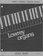 Предварительный просмотр 1 страницы Lowrey Venus Spinet LC98KSG-1 Service Manual