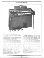 Предварительный просмотр 3 страницы Lowrey Venus Spinet LC98KSG-1 Service Manual