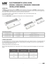 LOX LOCKING EM3500 Installation Manual предпросмотр