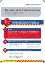 Preview for 1 page of Loxam Nationwide Platforms Genie Z4525 Emergency Lowering Instructions