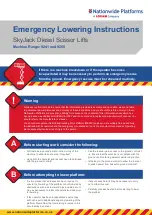 Loxam Nationwide Platforms SkyJack 9241 Emergency Lowering Instructions preview