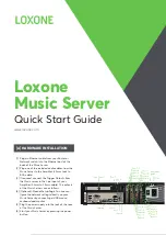 Предварительный просмотр 1 страницы LOXONE Music Server Quick Start Manual