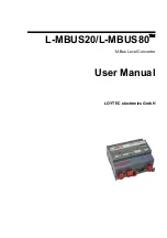 Предварительный просмотр 1 страницы LOYTEC L-MBUS20 User Manual