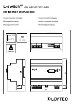 Предварительный просмотр 1 страницы LOYTEC L-switch xp LS-xxCB EIA-709 Installation Instructions