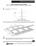 Preview for 1 page of LOZIER Island Section Installation Manual