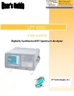 Preview for 1 page of LP Technologies LPT-6000 User Manual