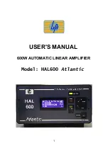 Предварительный просмотр 1 страницы LP HAL600 Atlantic User Manual