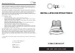 LPA SIGMA DOWNLIGHT 15W Installation Instructions preview