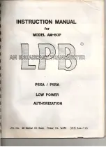 LPB AM-60P Instruction Manual предпросмотр