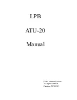 LPB ATU-20 Manual preview