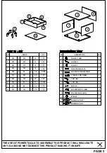 Предварительный просмотр 3 страницы LPD Furniture 5036464057057 Assembly Instructions Manual