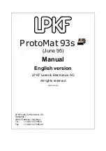 LPKF ProtoMat 93s Manual preview