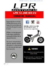 LPR LPR12 JNR MX-V2 Owner'S Manual предпросмотр