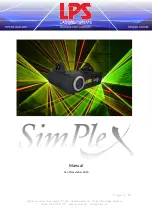 Preview for 1 page of LPS SimPleX Manual