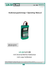 LR-Cal LLC 100 Operating Manual preview