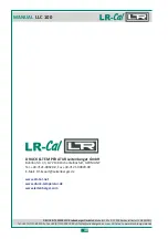 Предварительный просмотр 40 страницы LR-Cal LLC 100 Operating Manual