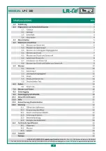 Предварительный просмотр 2 страницы LR-Cal LPC 100 Operating Manual