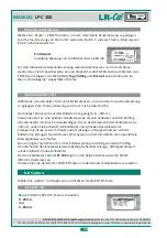 Предварительный просмотр 14 страницы LR-Cal LPC 100 Operating Manual