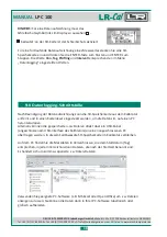 Предварительный просмотр 18 страницы LR-Cal LPC 100 Operating Manual