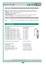 Предварительный просмотр 24 страницы LR-Cal LPC 100 Operating Manual