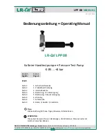 LR-Cal LPP 08 Operating Manual предпросмотр