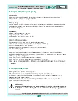 Preview for 10 page of LR-Cal LPP 1000 Operating Manual