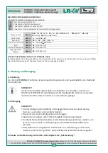 Preview for 20 page of LR-Cal TLDMM 2.0 Series Operating Manual