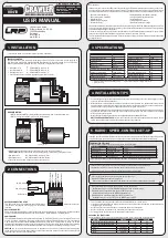 Preview for 1 page of LRP electronic CRAWLER User Manual