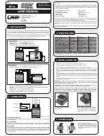 Preview for 1 page of LRP SPX Competition StockSpec 80710 User Manual