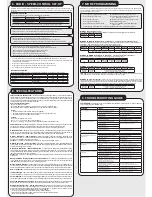 Preview for 2 page of LRP SPX Competition StockSpec 80710 User Manual