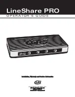 LRS LineShare PRO Operator'S Manual предпросмотр