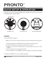 LRS Pronto Quick Setup & Operation preview