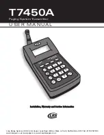 LRS T7450A User Manual preview