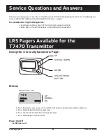 Предварительный просмотр 34 страницы LRS T7470 User Manual