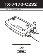 LRS TX-7470-C232 User Manual preview