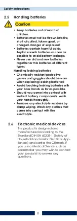 Preview for 8 page of LS Bedding Group VFF/CDL-BF-07 Operating Instructions Manual