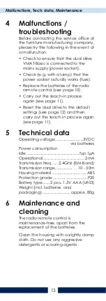 Preview for 13 page of LS Bedding Group VFF/CDL-BF-07 Operating Instructions Manual