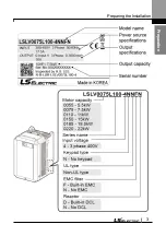 Preview for 16 page of LS ELECTRIC LSLV-L100 Series User Manual