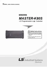 Предварительный просмотр 1 страницы LS Industrial Systems MASTER-K80S User Manual