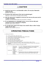 Предварительный просмотр 2 страницы LS Industrial Systems SV iC5 Series User Information