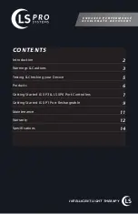 Preview for 2 page of LS PRO Systems LS XP1 User Manual