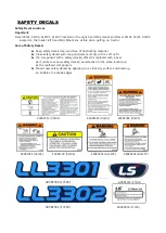 Предварительный просмотр 8 страницы LS LL3301 Manual