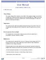 Preview for 12 page of LS LSUM 048R6C 0166F EA DC User Manual