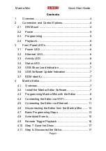 Preview for 3 page of LSC Mantra Mini Quick Start Manual