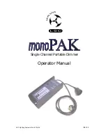 Предварительный просмотр 1 страницы LSC monoPAK Operator'S Manual