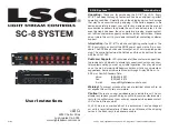 Предварительный просмотр 1 страницы LSC SC-8 SYSTEM User Instructions