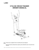 Предварительный просмотр 1 страницы LSG CTG-300 Owner'S Manual