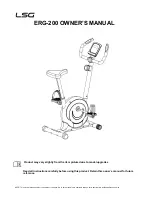 LSG ERG-200 Owner'S Manual preview