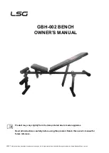 LSG GBH-002 Owner'S Manual preview