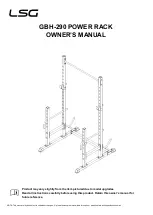 LSG GBH-290 Owner'S Manual preview